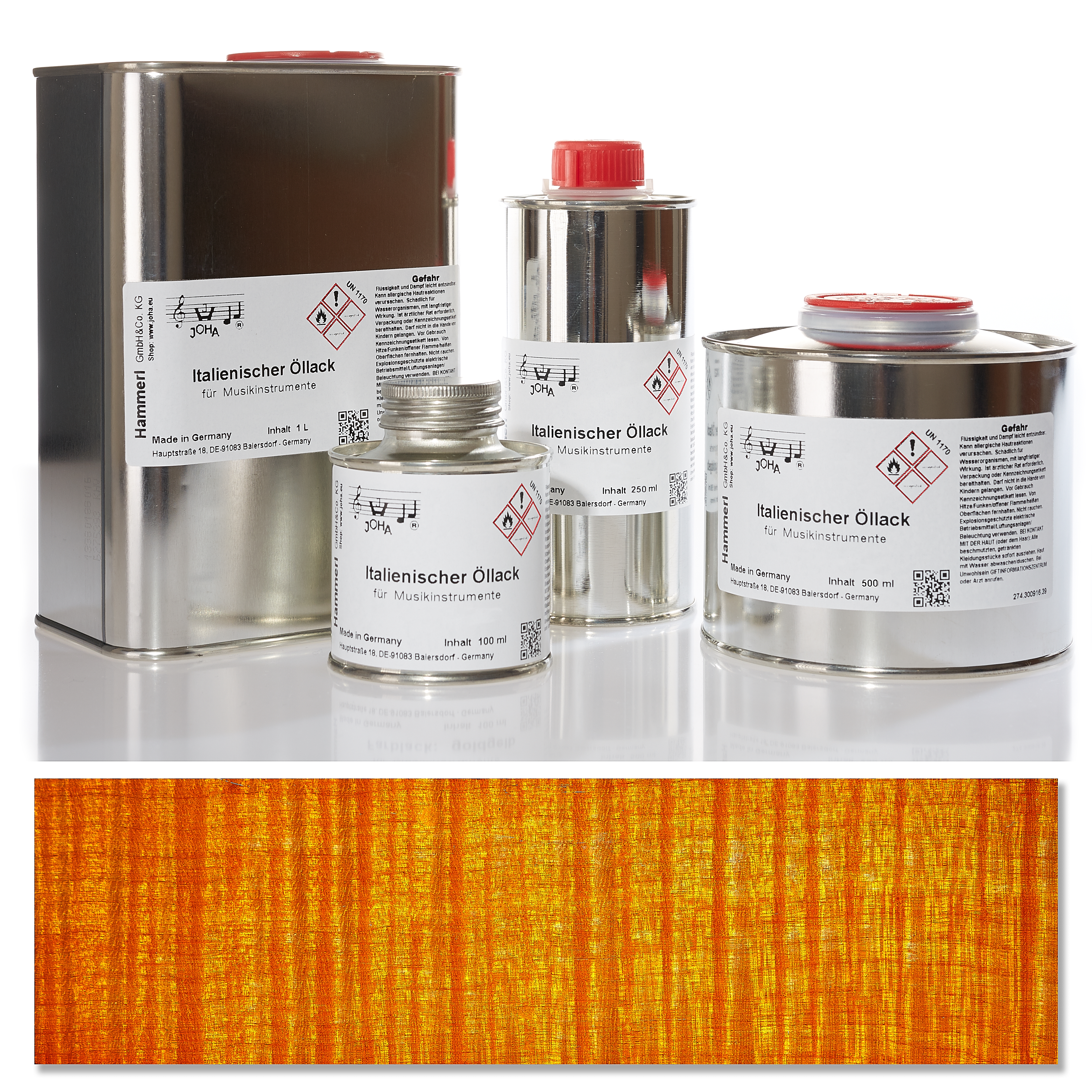 Italian oil varnish, color varnish golden yellow