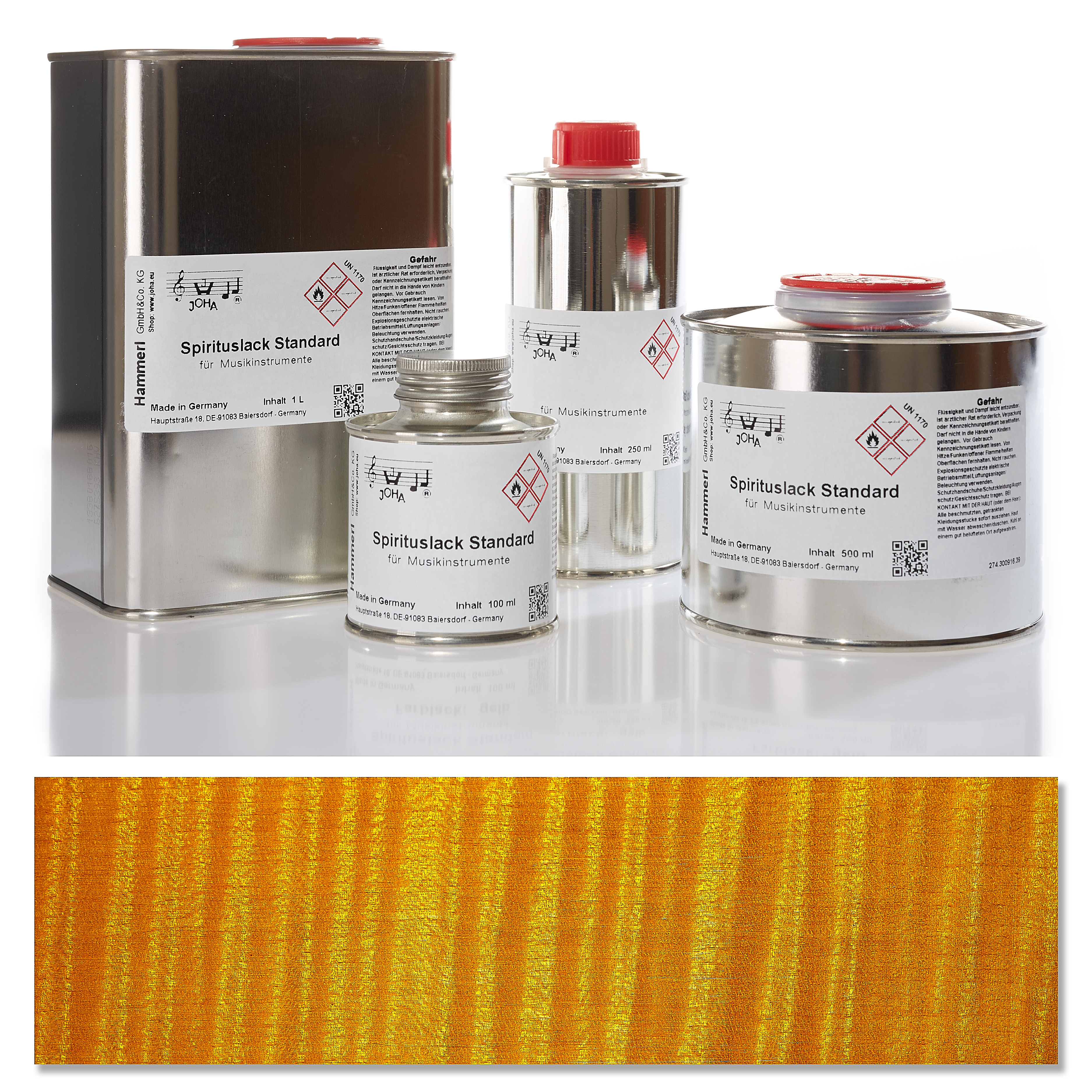 Spirit color varnish standard, yellow