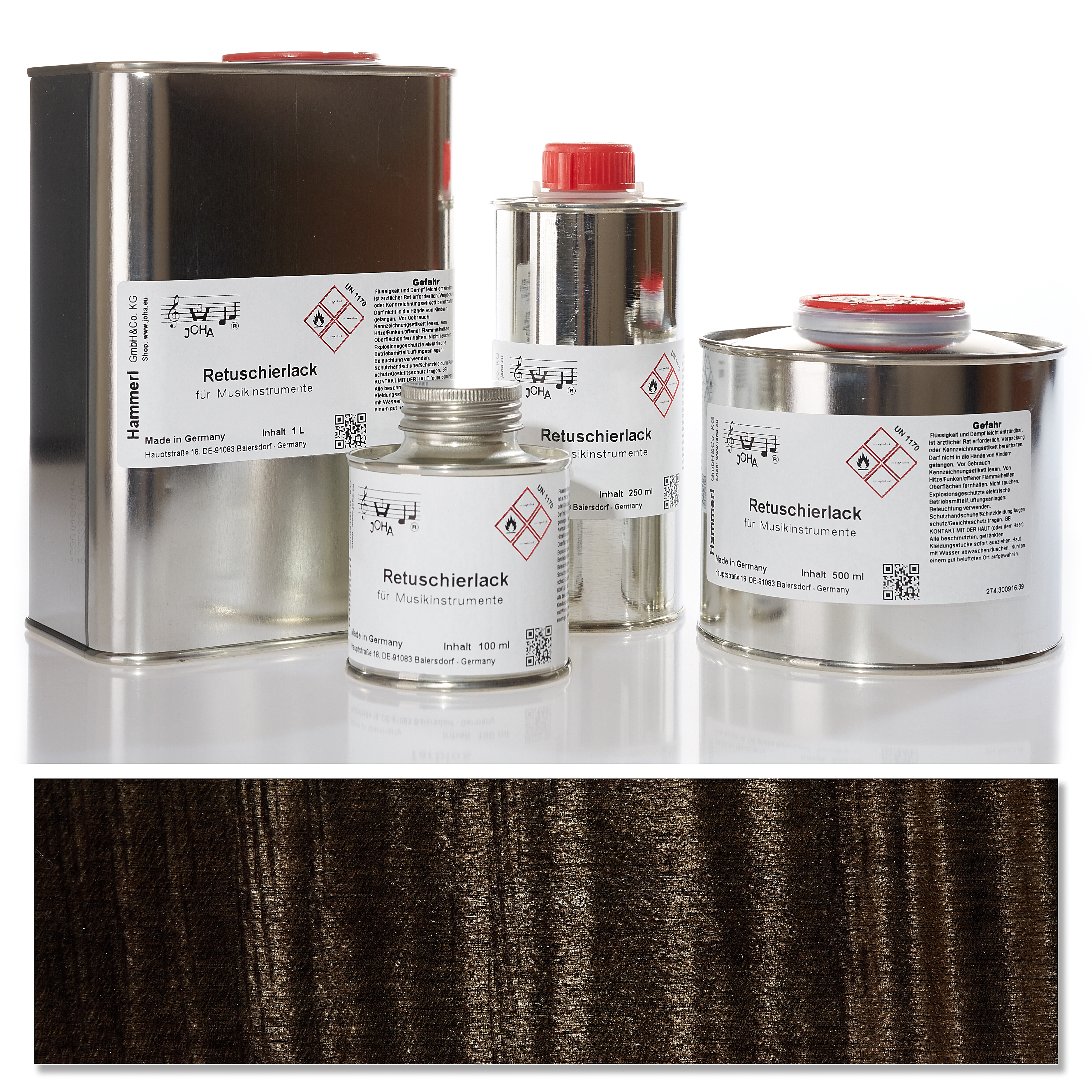 Retouching varnish schwarz
