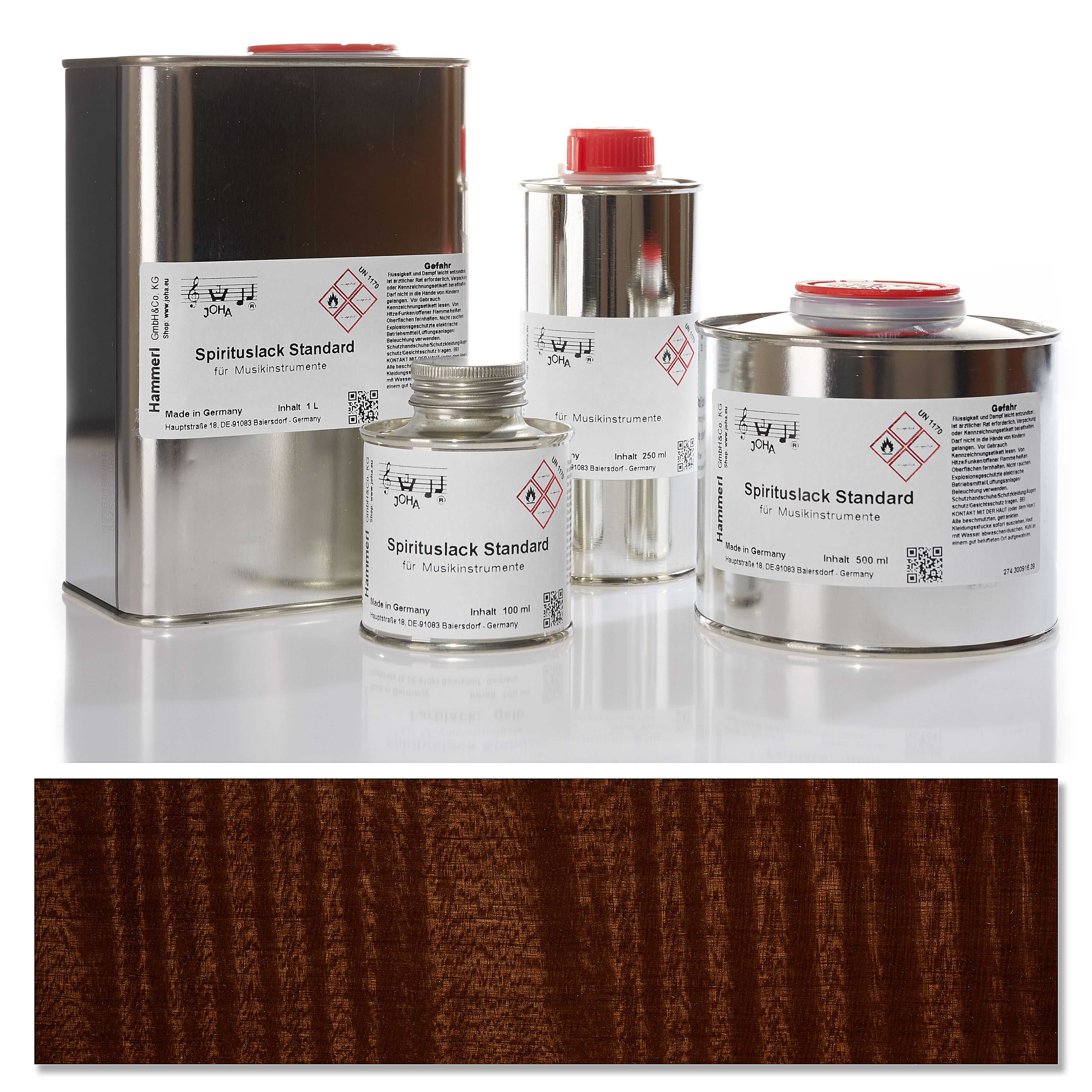 Spirit color varnish standard, dark brown