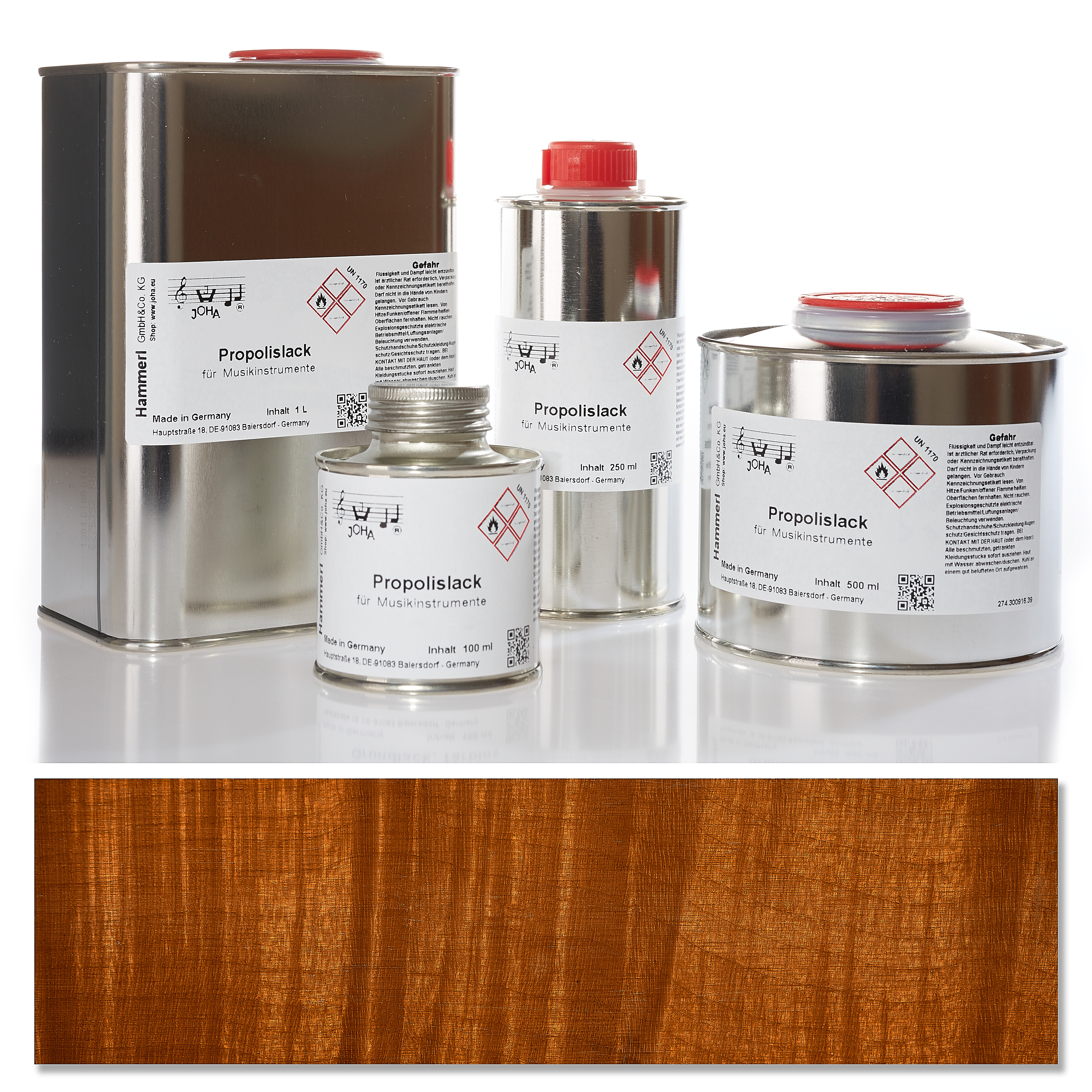 Propolis color varnish, golden brown