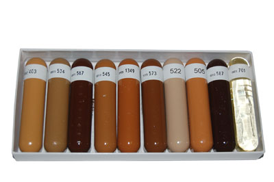 Shellac sticks, assortment (10 diff. colors)