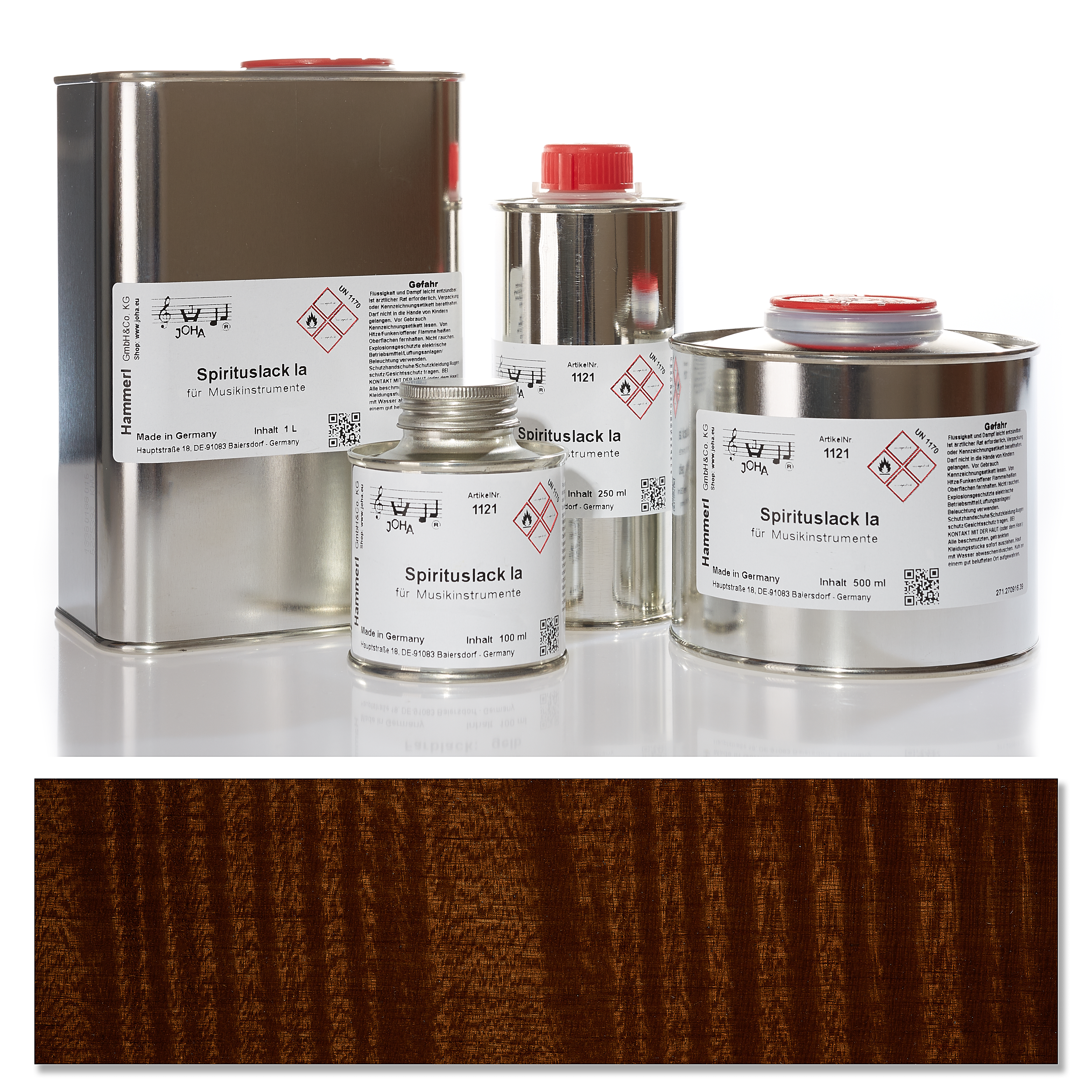 Spirit color varnish Ia, dark brown