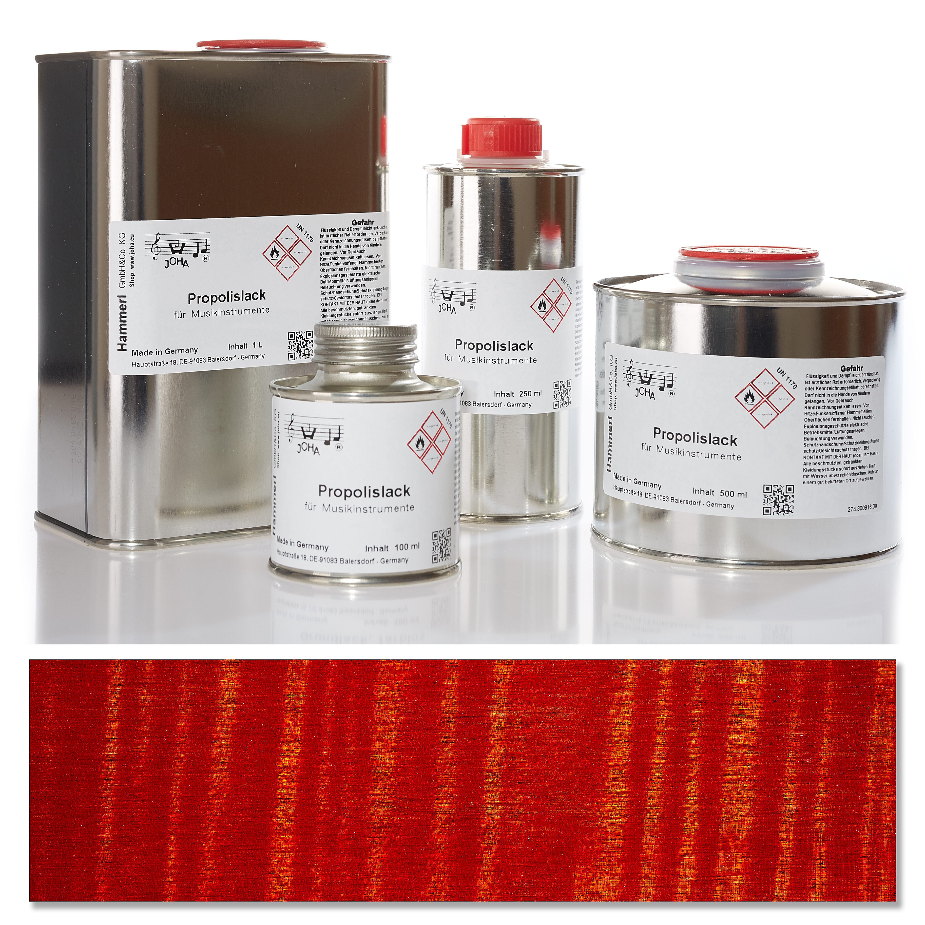 Propolis Farblack, rot