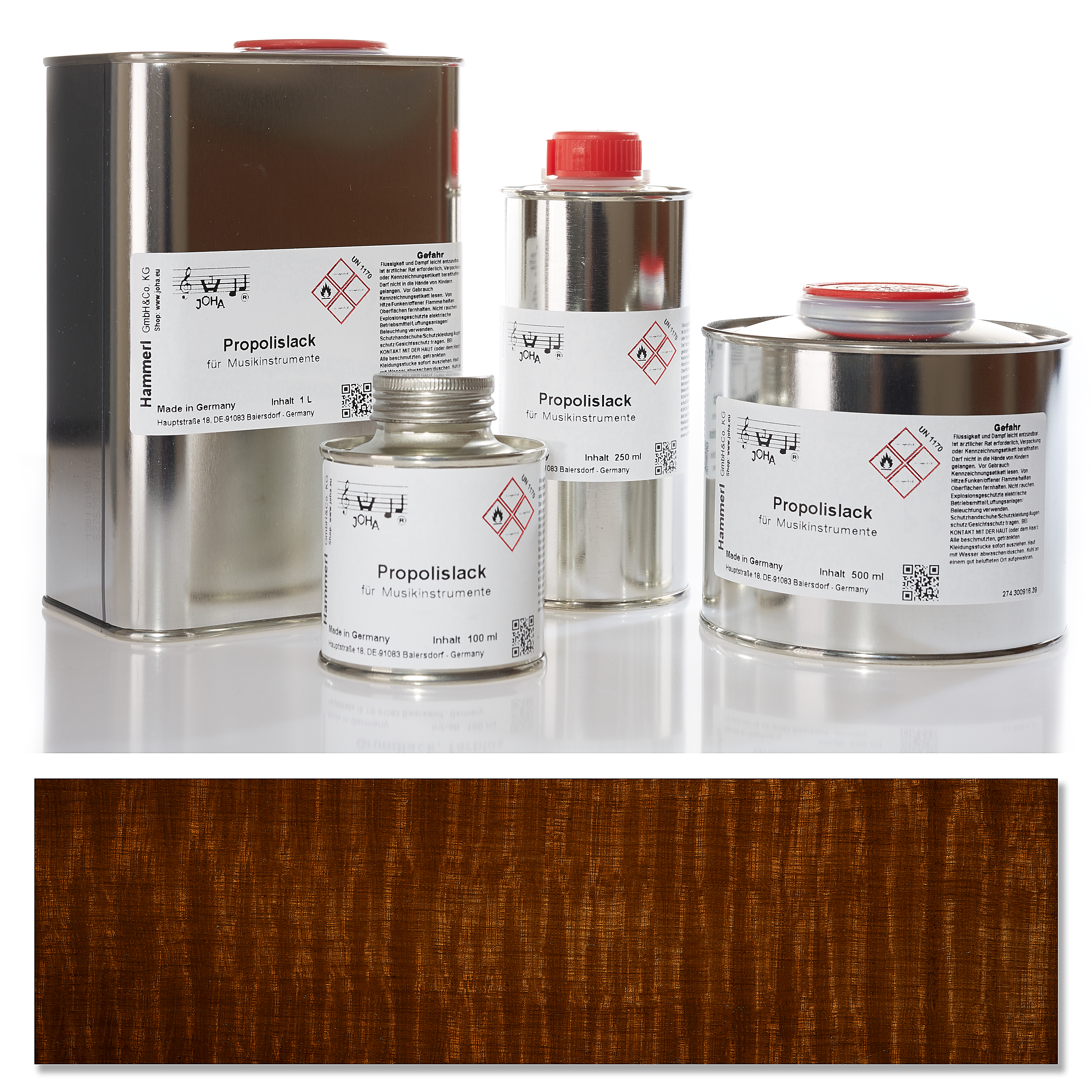 Propolis Farblack, braun
