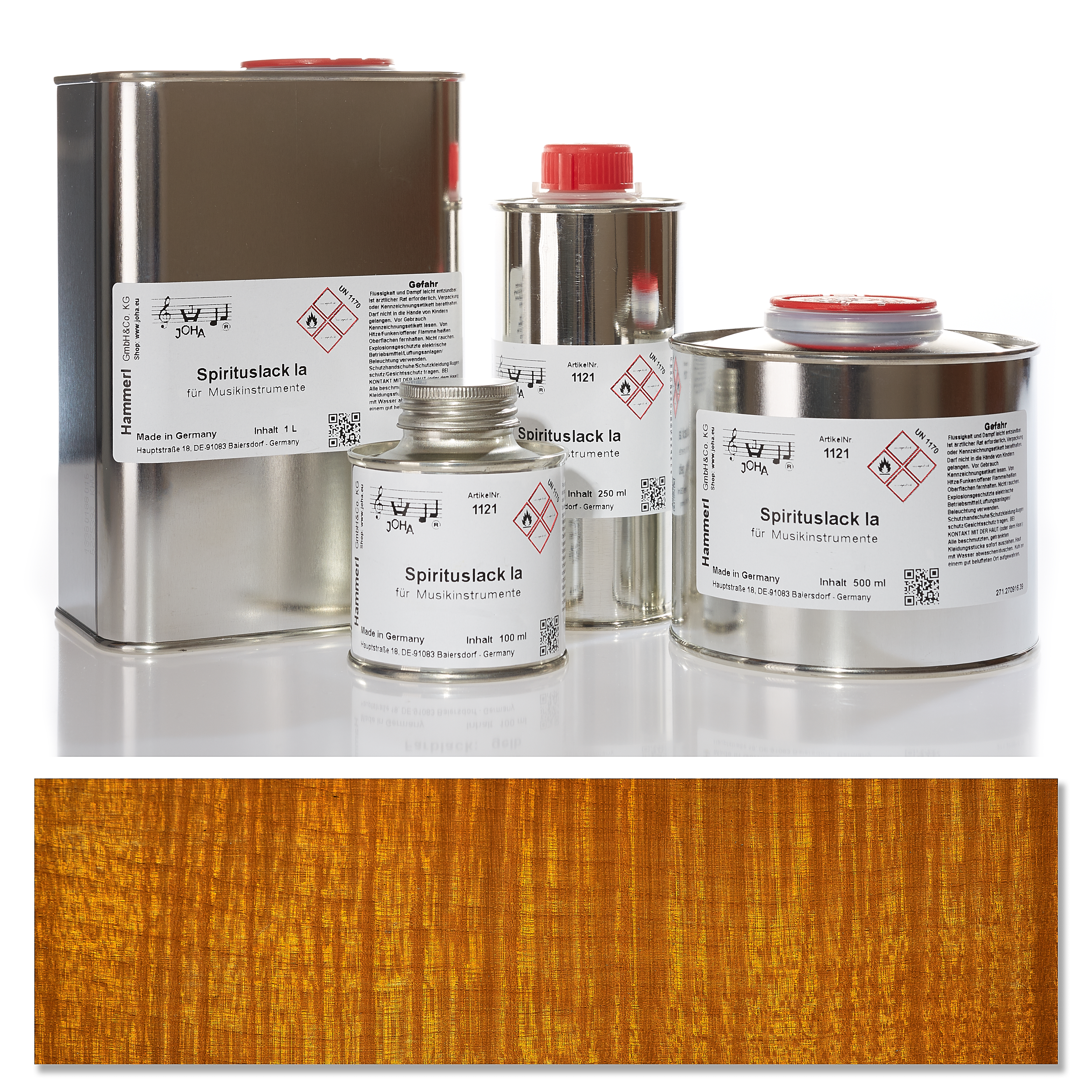 Spirit color varnish Ia, amber