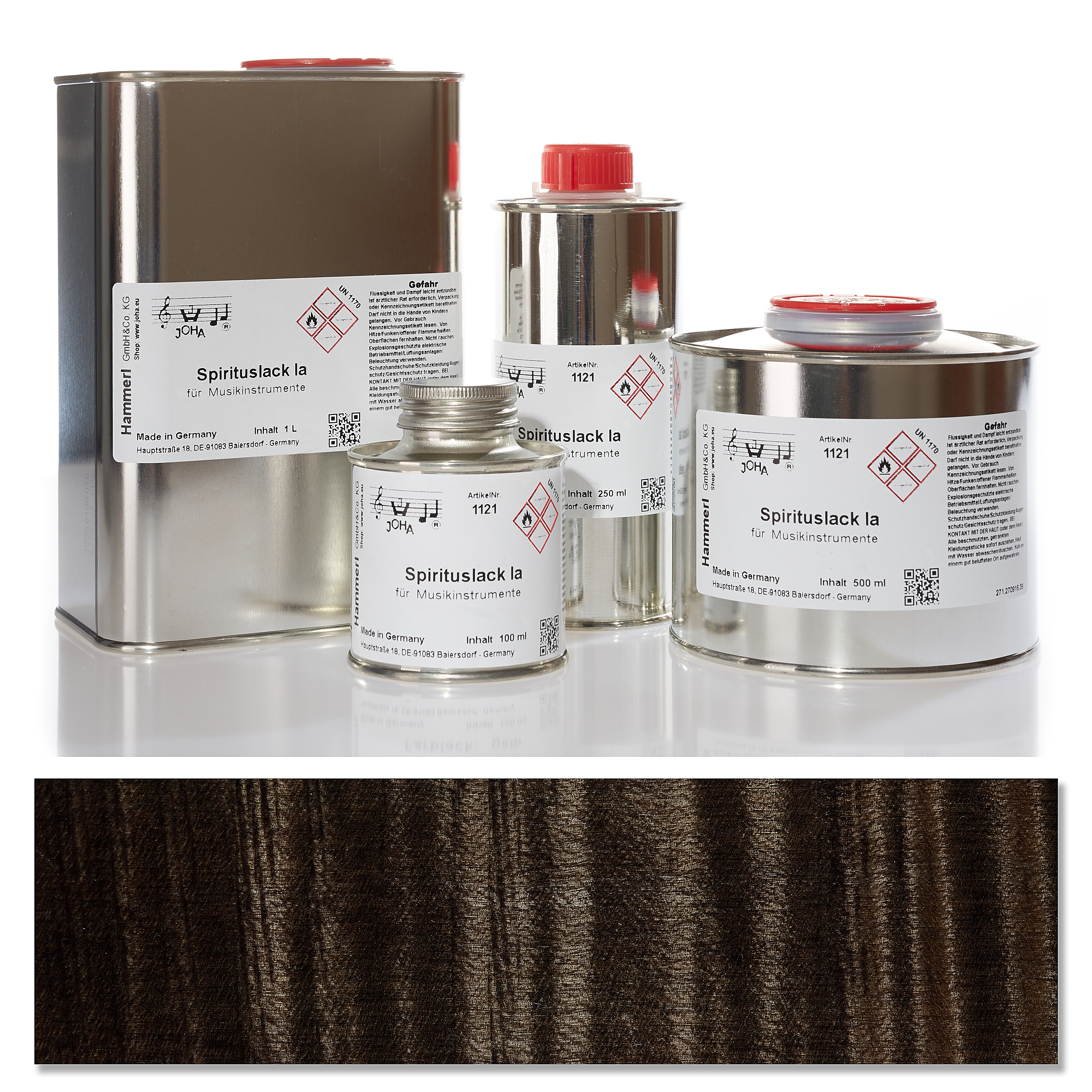 Spirit color varnish Ia, black