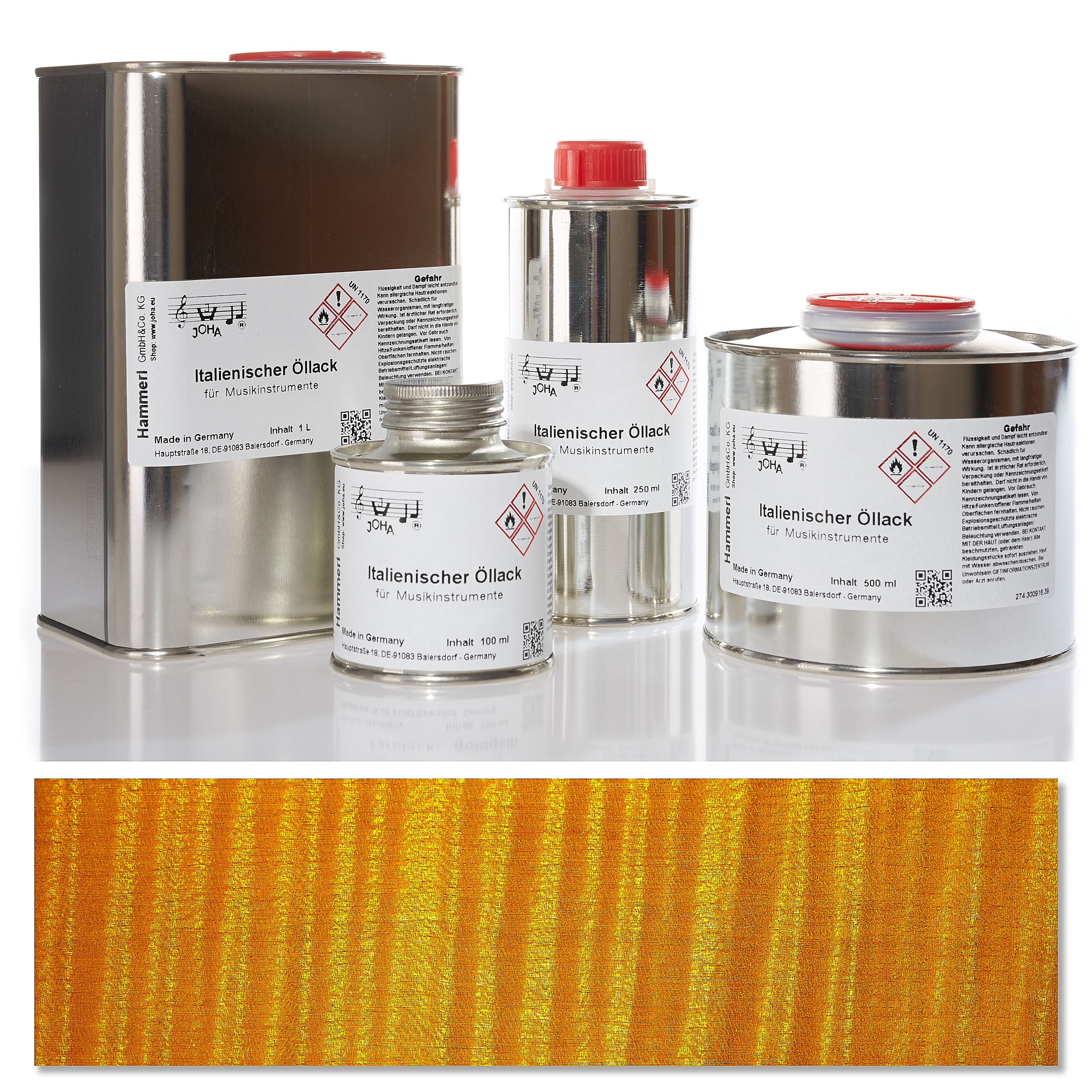 Italian oil varnish, color varnish, yellow