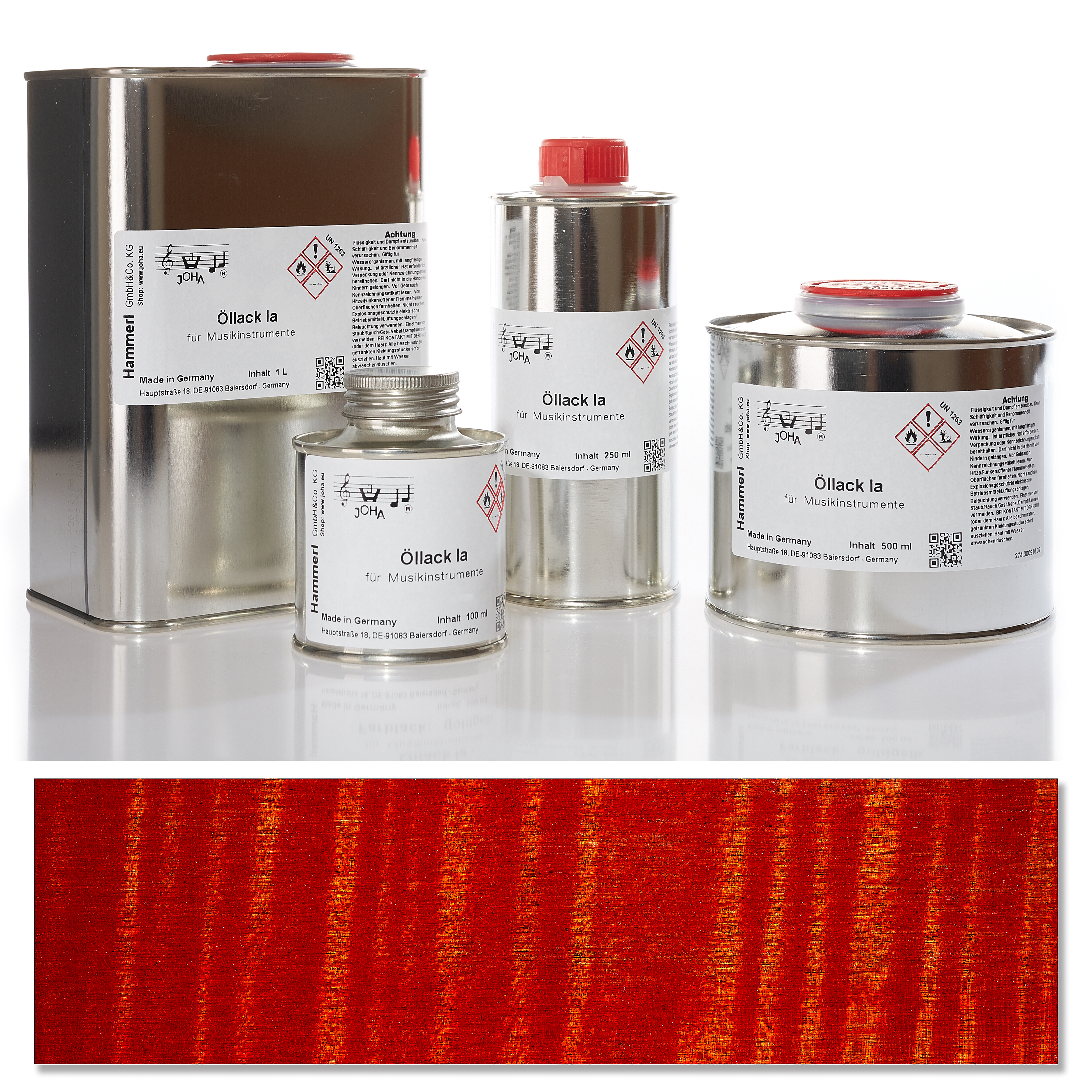 Oil varnish Ia, color varnish red