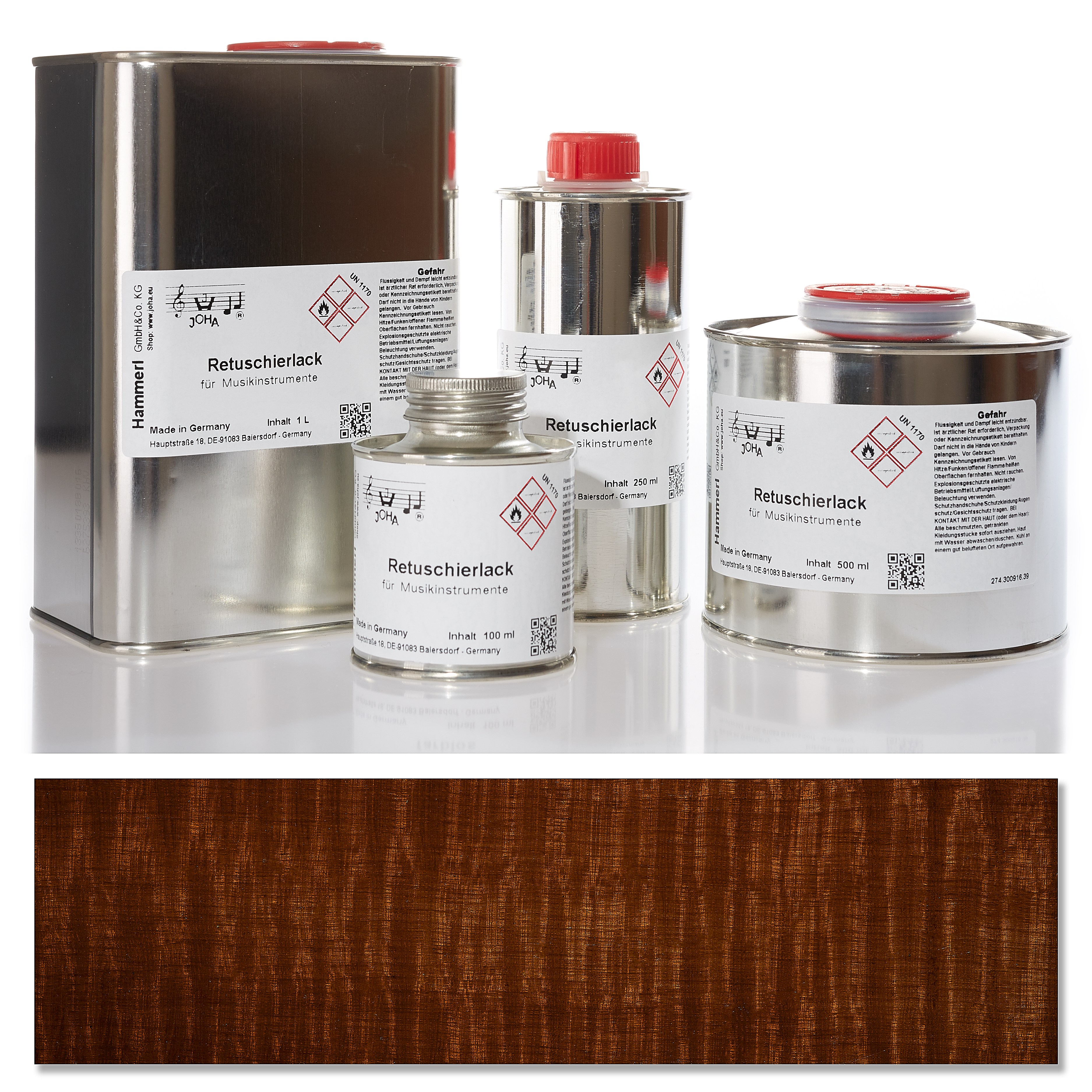 Retouching varnish brown
