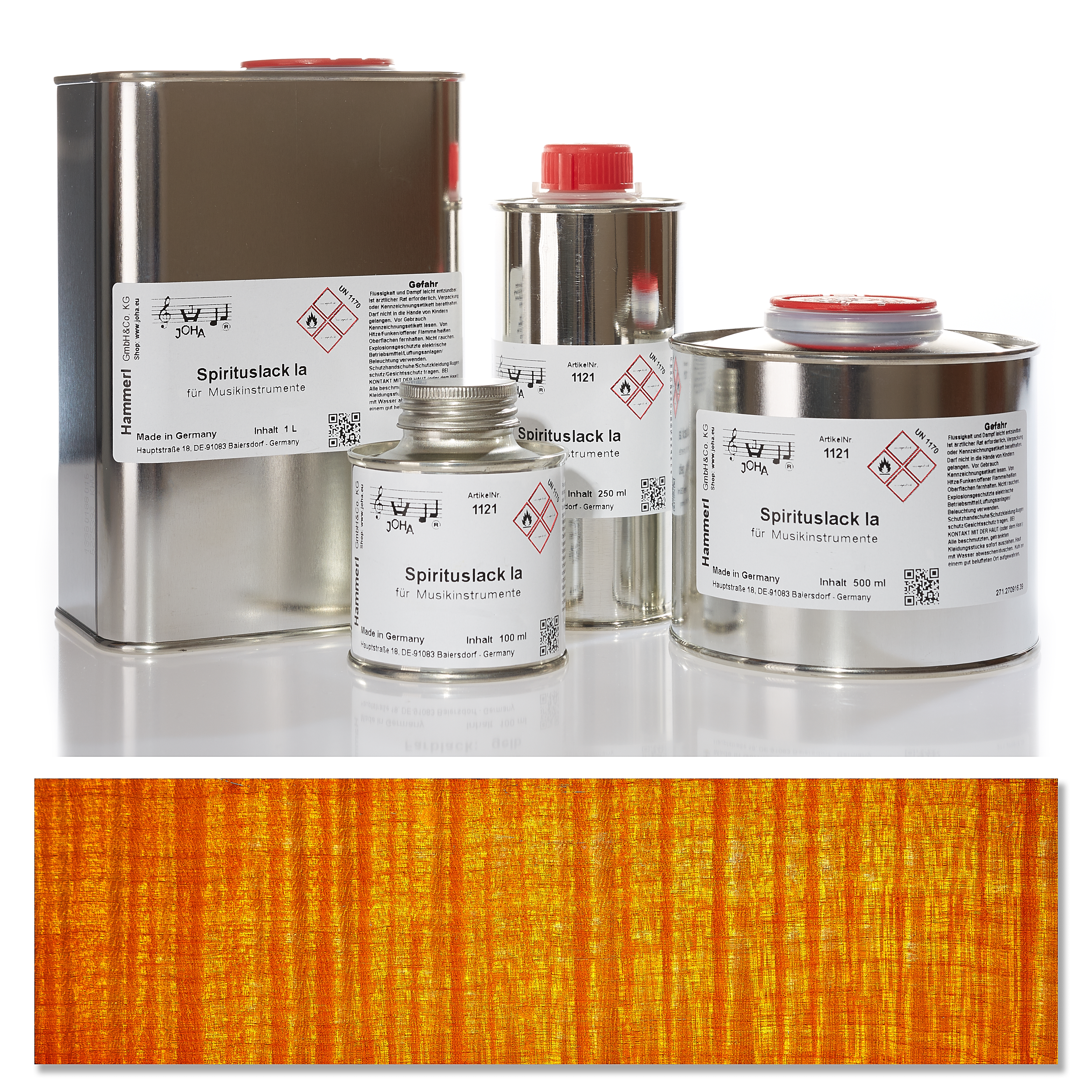 Spirit color varnish Ia, golden yellow