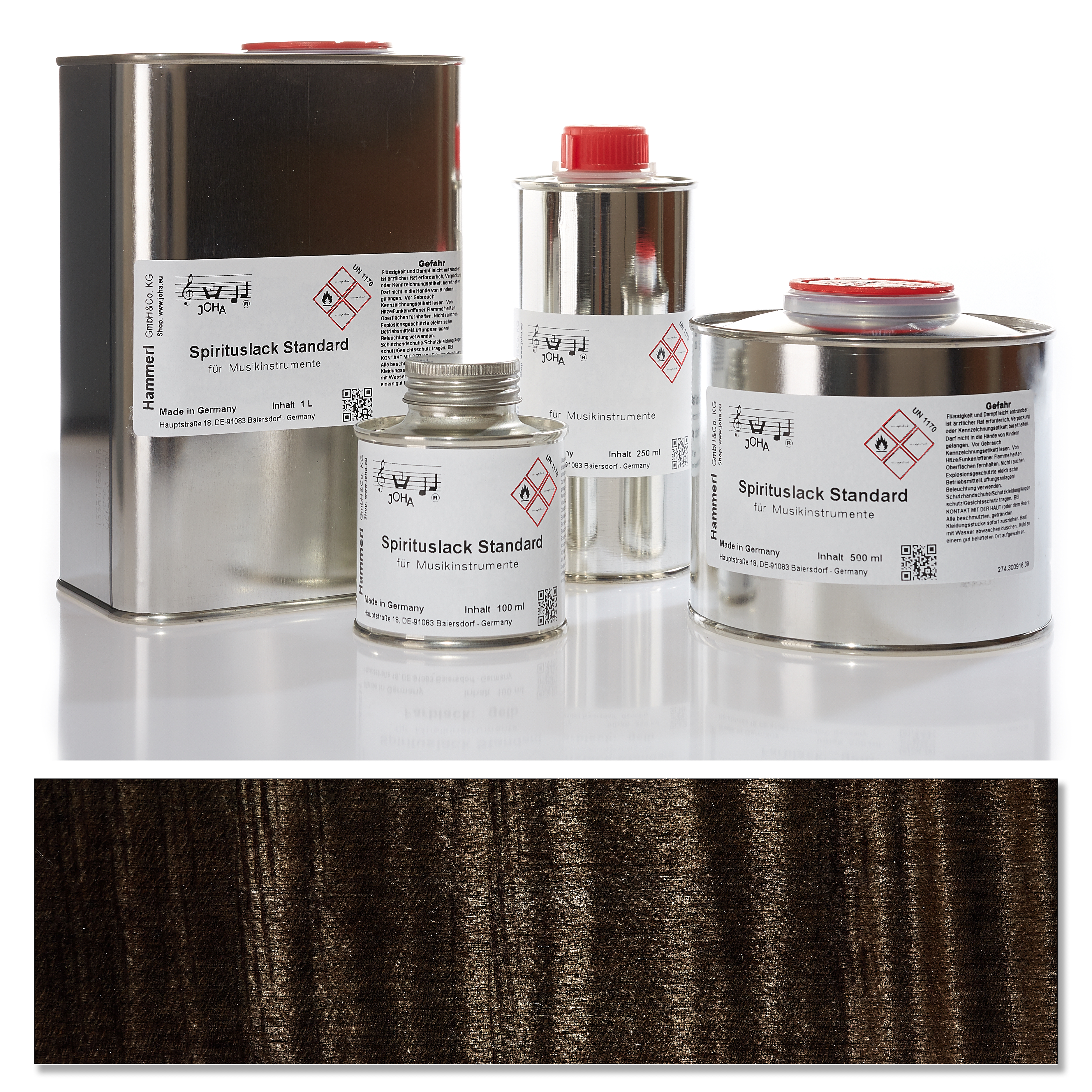 Spirit color varnish standard, black