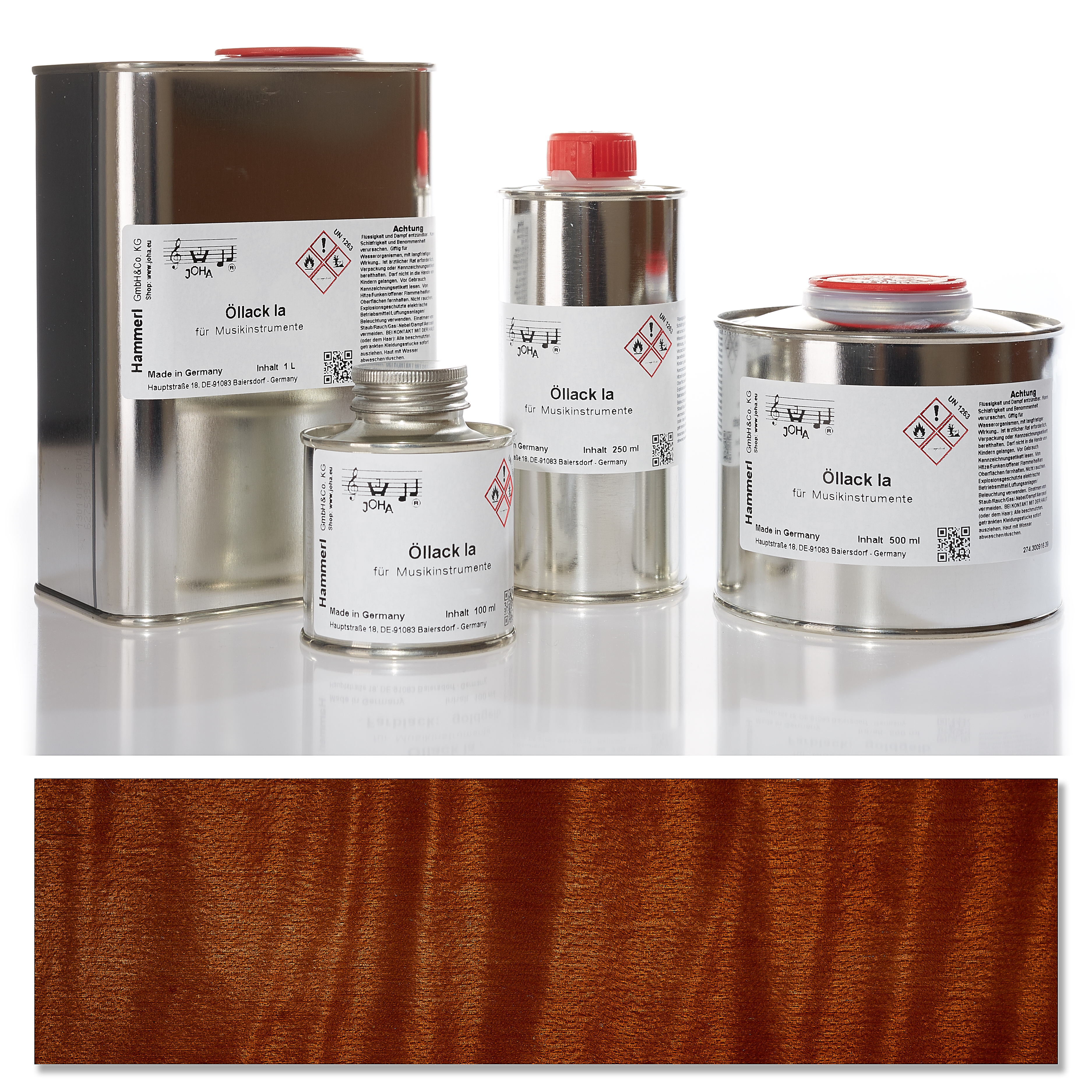Oil varnish Ia, color varnish red brown