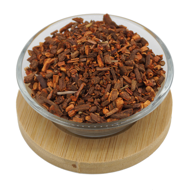 Madder root, cut red