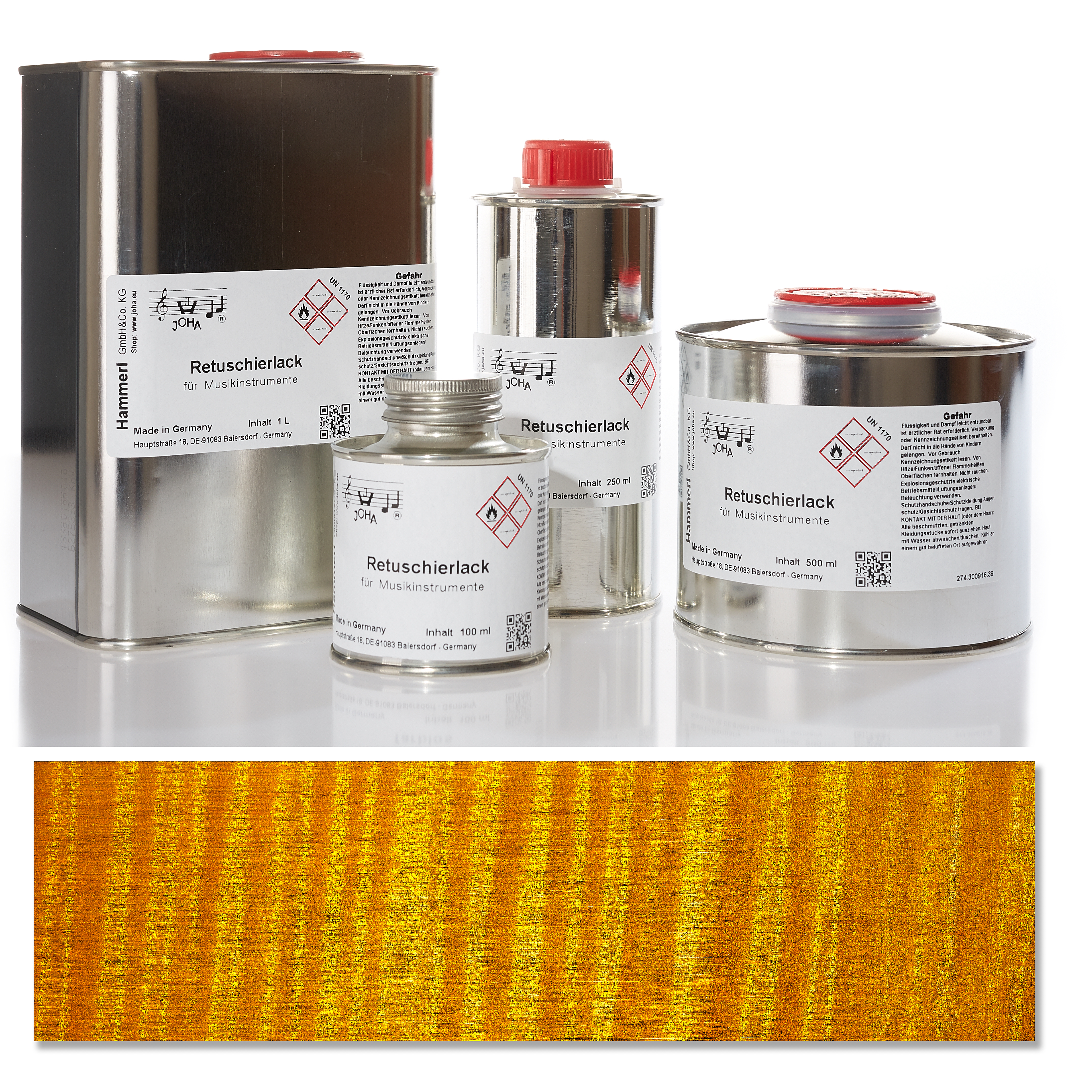 Retouching varnish yellow