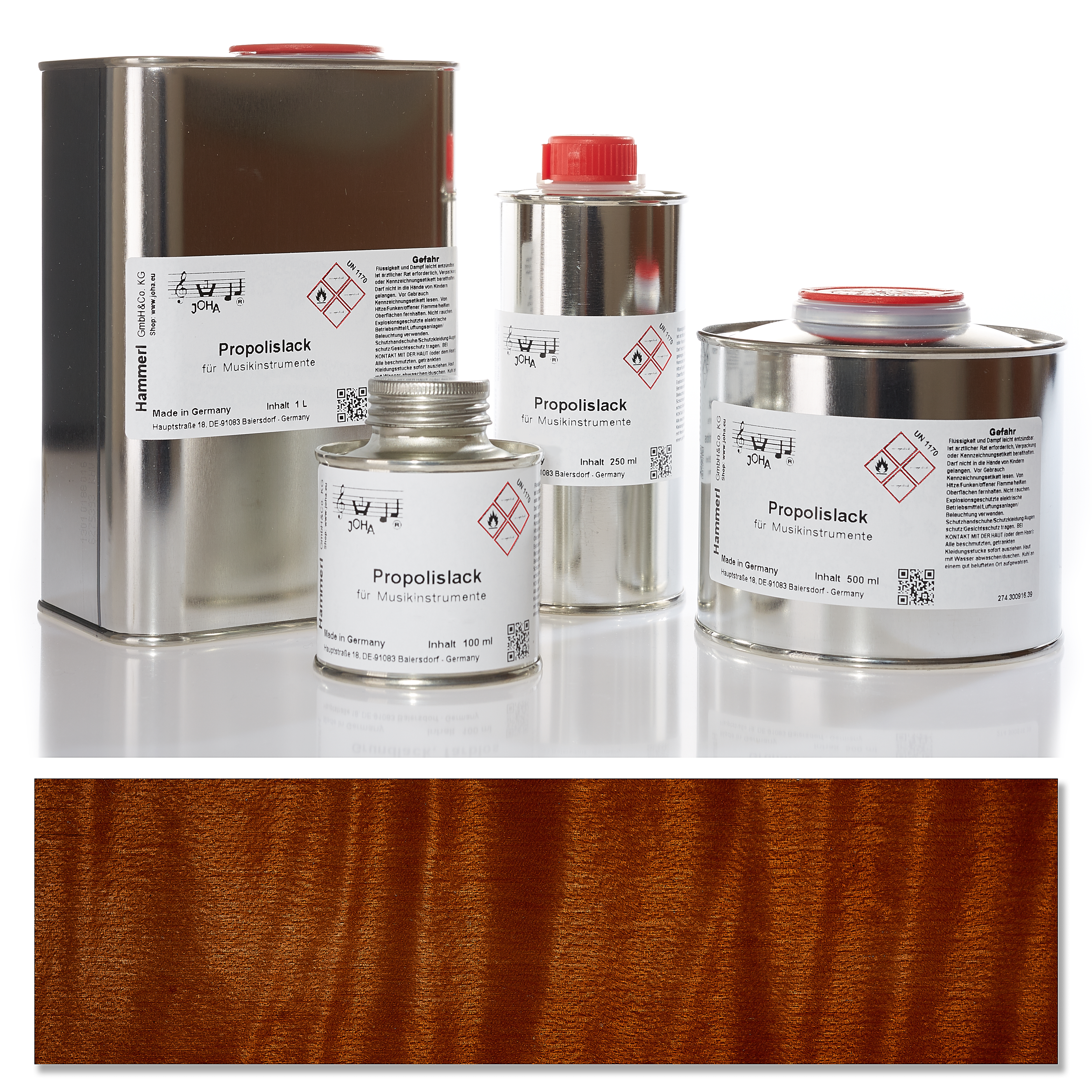 Propolis Farblack, rotbraun